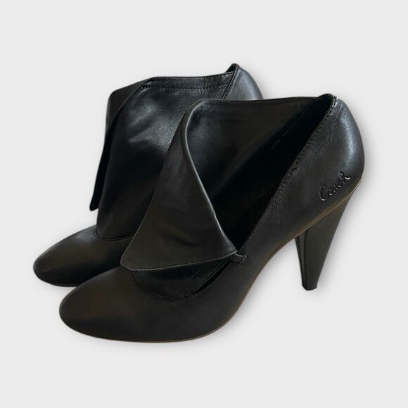 Coach Brown Glove Leather Fold-Over Heel Boots Size 10 – Stylish & Classic - Picture 3 of 10